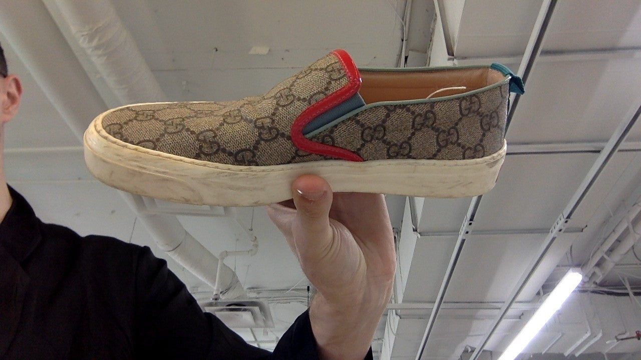 Gucci Monogram multi trim slip on sneaker