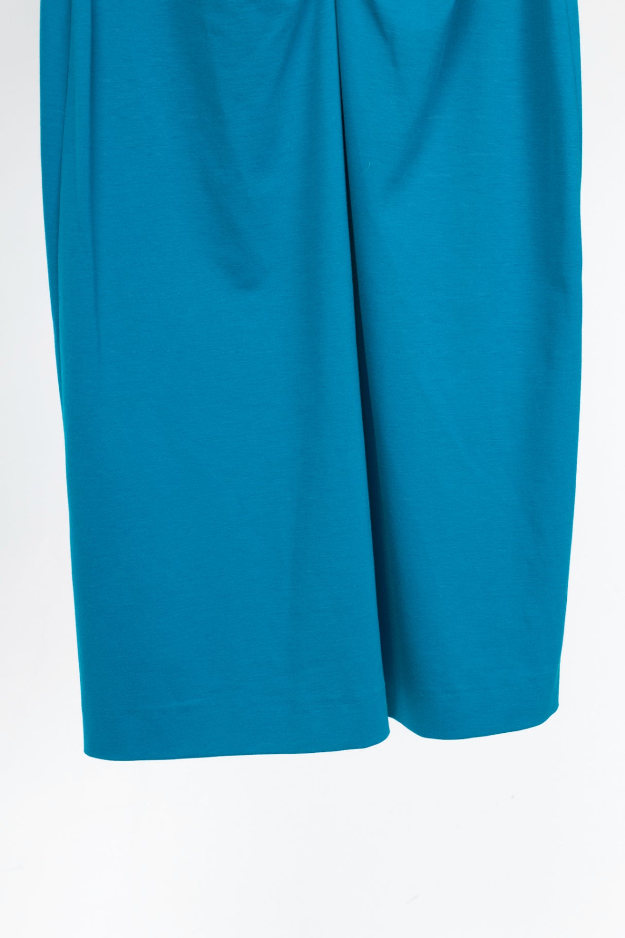 Luisa Cerano Azure Jersey Ruched Knee-Length Dress