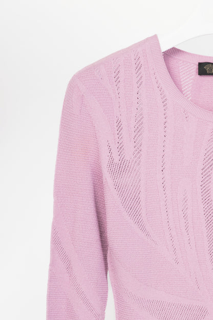 Versace Lilac Wavy-Textured Knit Bodycon Dress