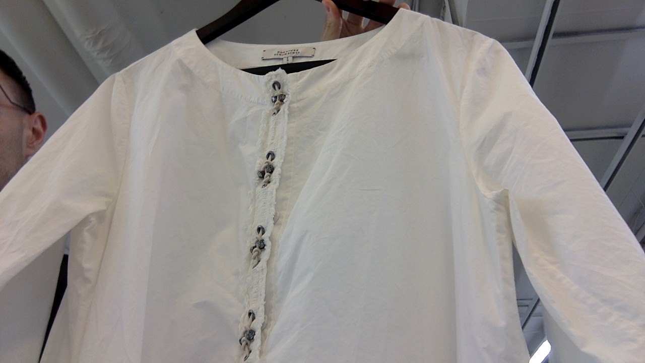 Dorothee Shumacher White Crystal Toggle Tunic