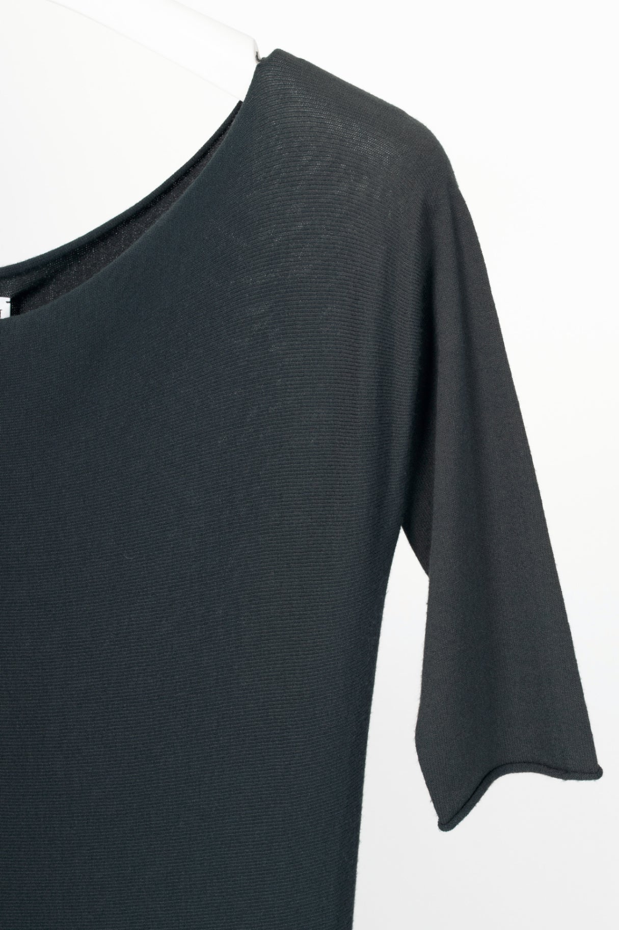 Armani Collezioni Grey Viscose-Knit Flared Dress