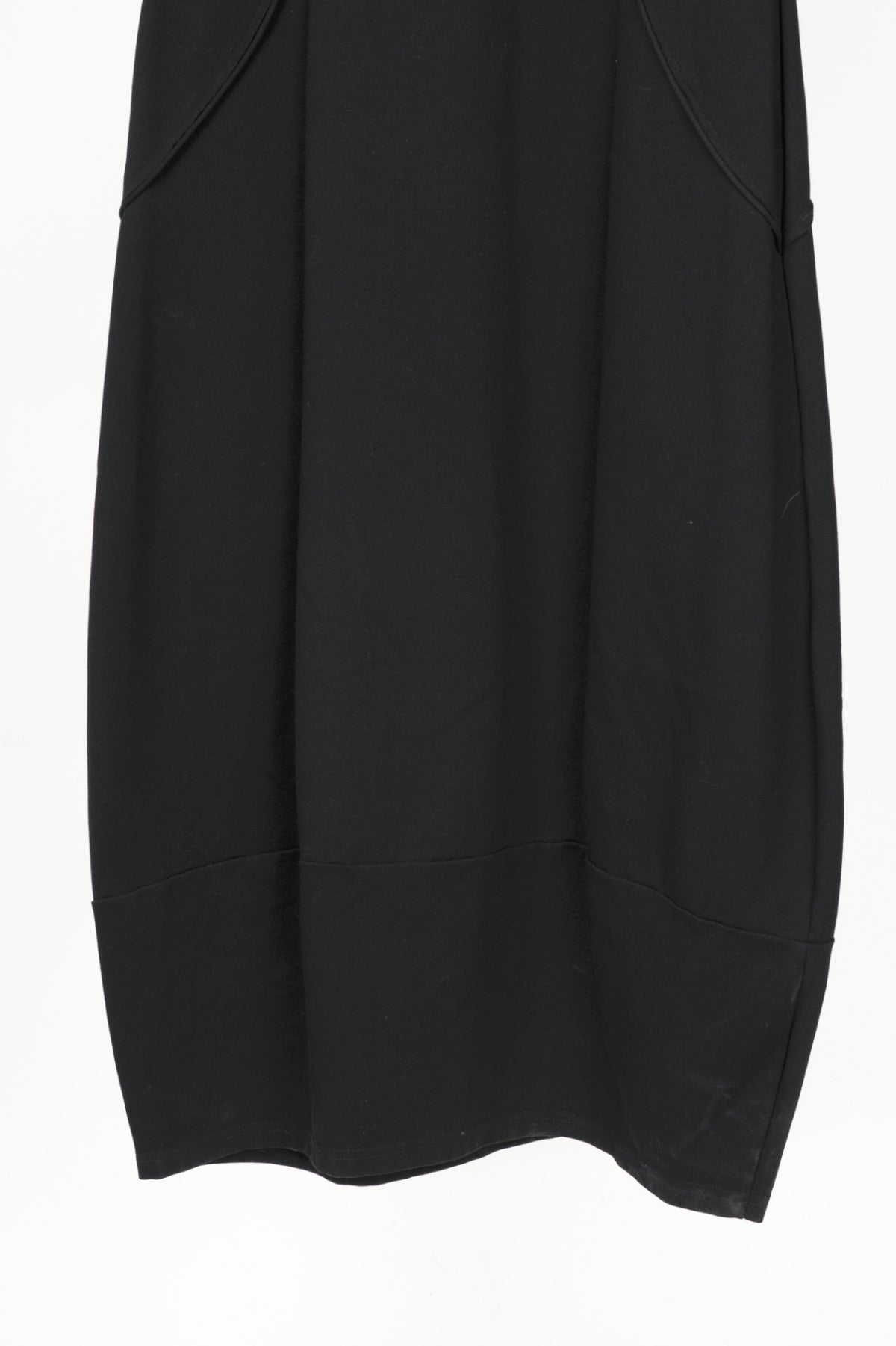 Sarah Pacini Black Viscose-Jersey Piped Maxi Dress