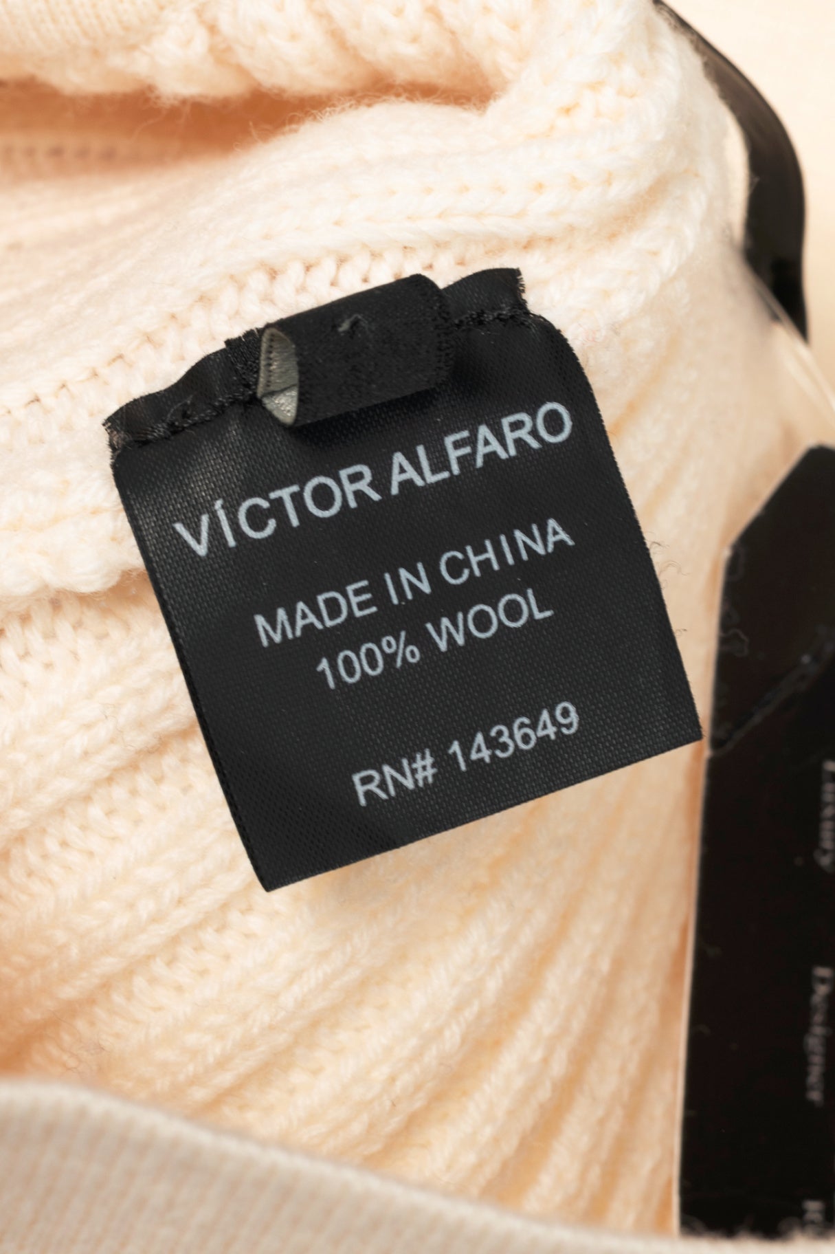 Victor Alfaro Cream Wool Ribbed-Knit Culottes
