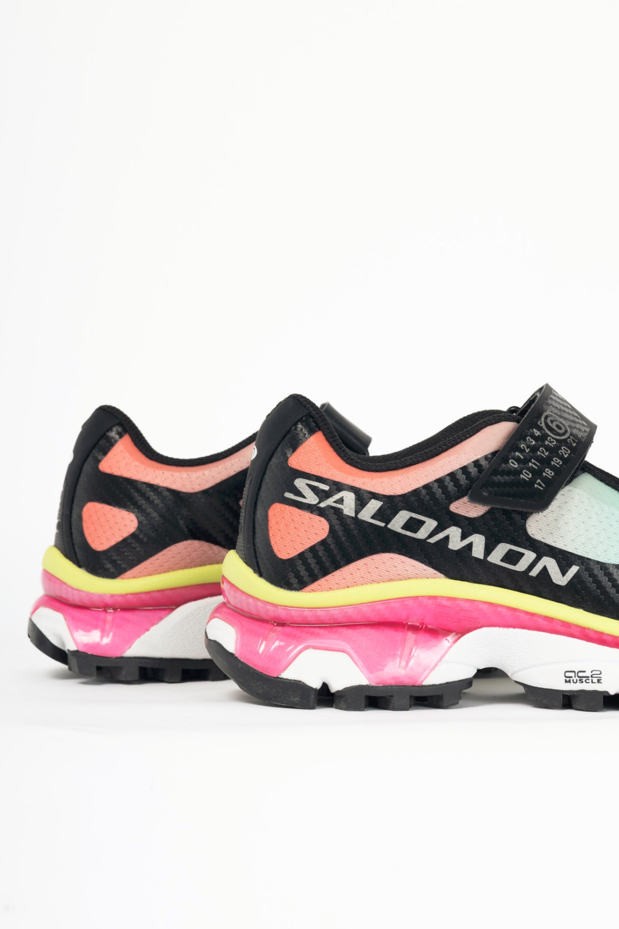 MM6 x Salomon XT-Mary J Ginger & Green Logo Sneakers
