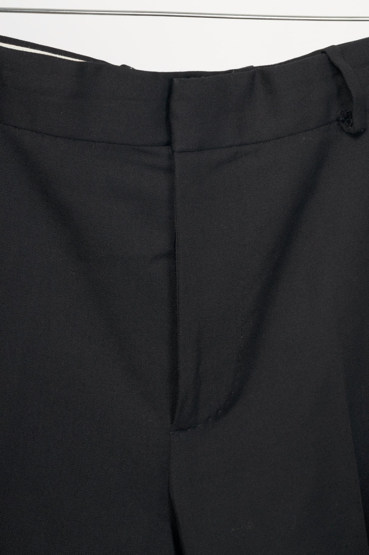 Alexander McQueen Black Slim-Cut Tailored Tuxedo Trousers