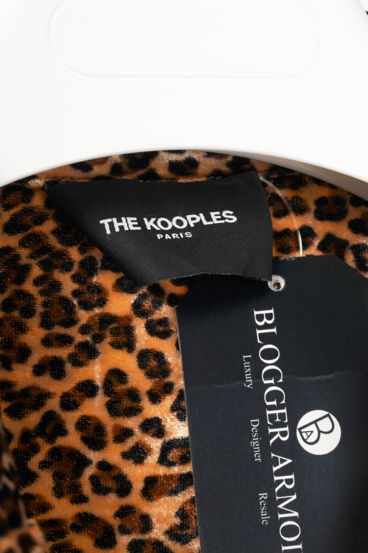 The Kooples Leopard Velvet Oversized Shirt Jacket
