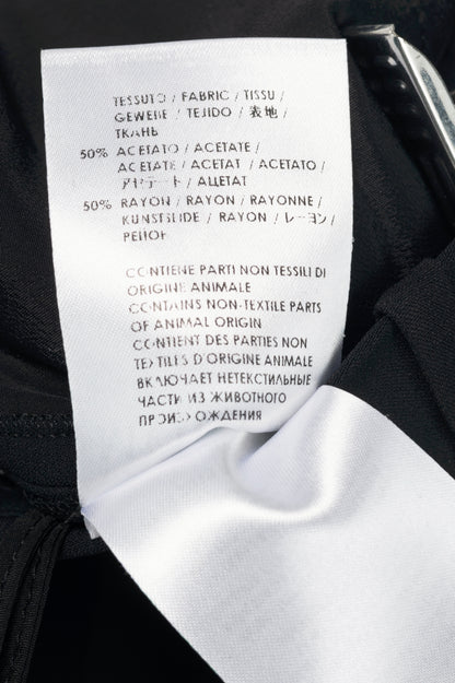 Alexander McQueen Black Crepe Flared Trousers