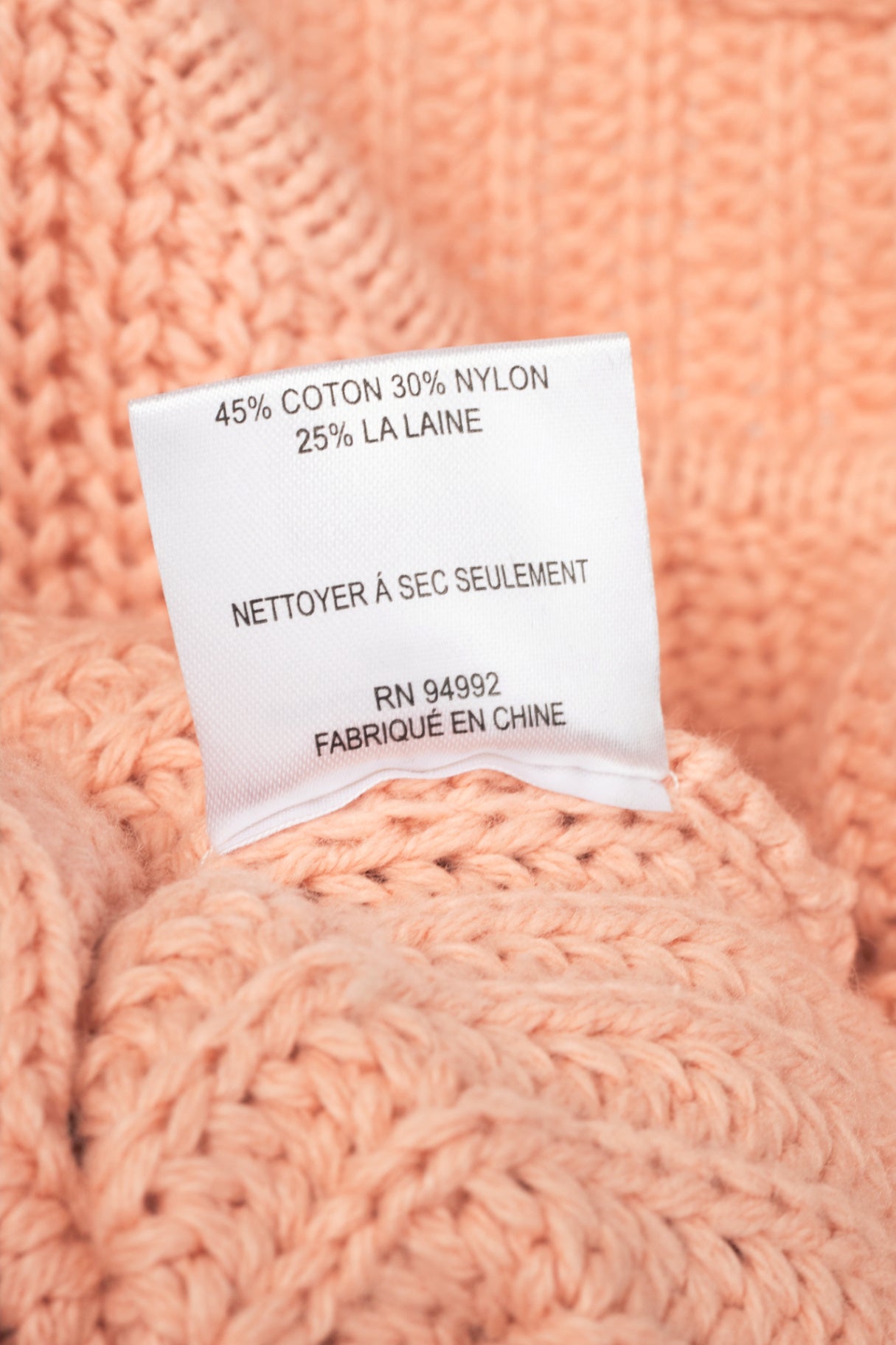 Jonathan Simkhai Aubrey Pink Traveling Cable Knit Sweater