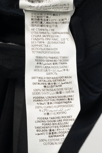 Alexander McQueen Black Slim-Cut Tailored Tuxedo Trousers