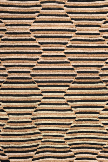 M by Missoni Gold Geometric-Stripe Lame-Knit Dress
