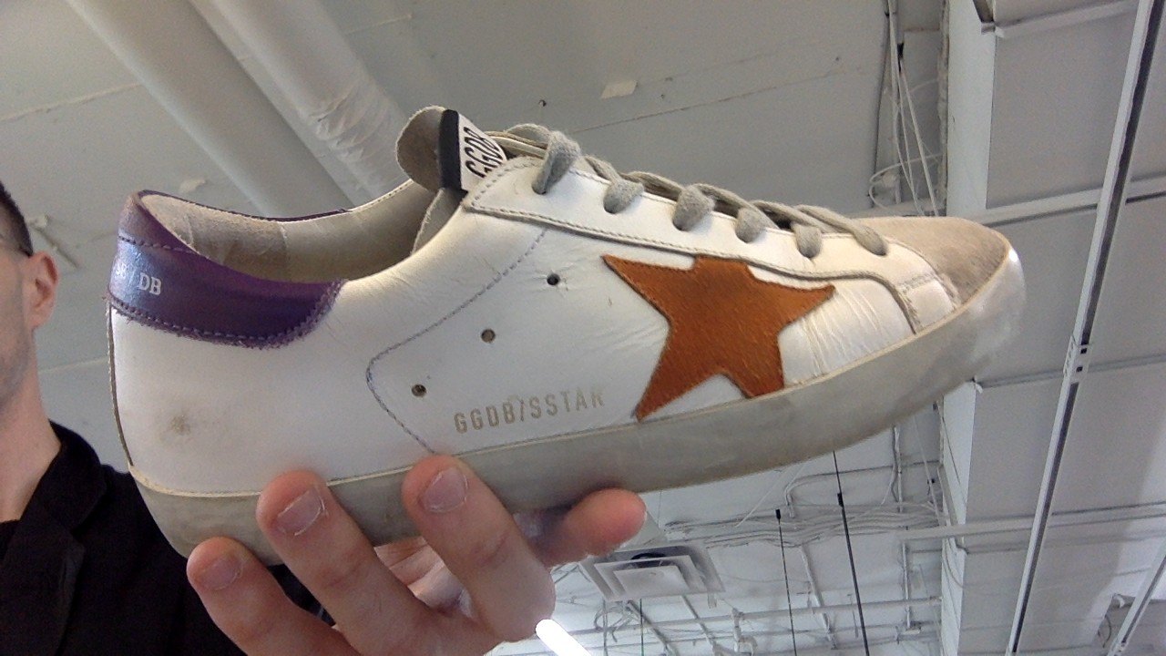 Golden Goose Deluxe Brand White Purple Sneaker