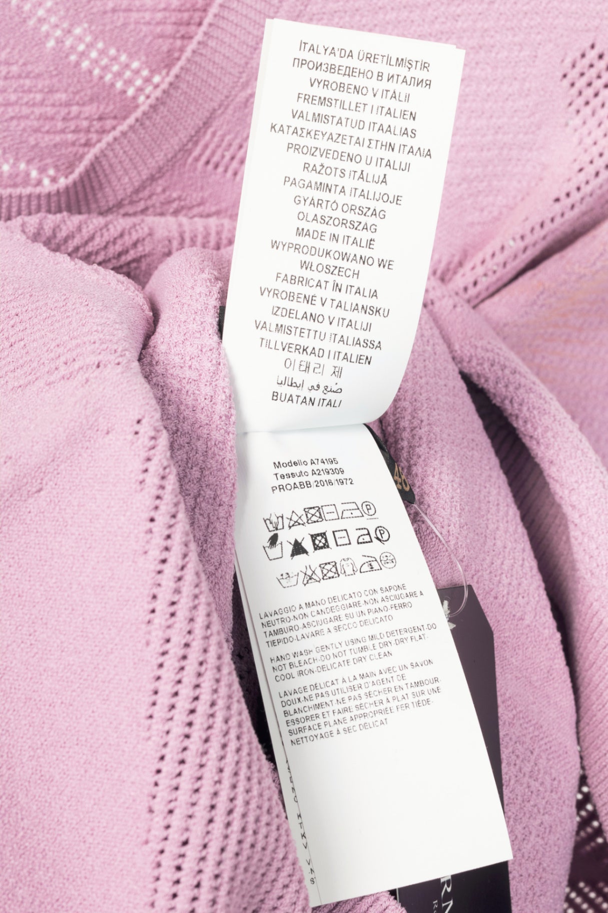 Versace Lilac Wavy-Textured Knit Bodycon Dress