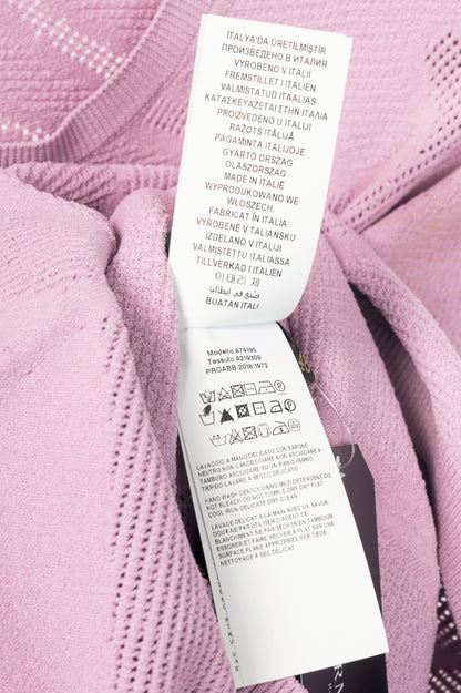 Versace Lilac Wavy-Textured Knit Bodycon Dress