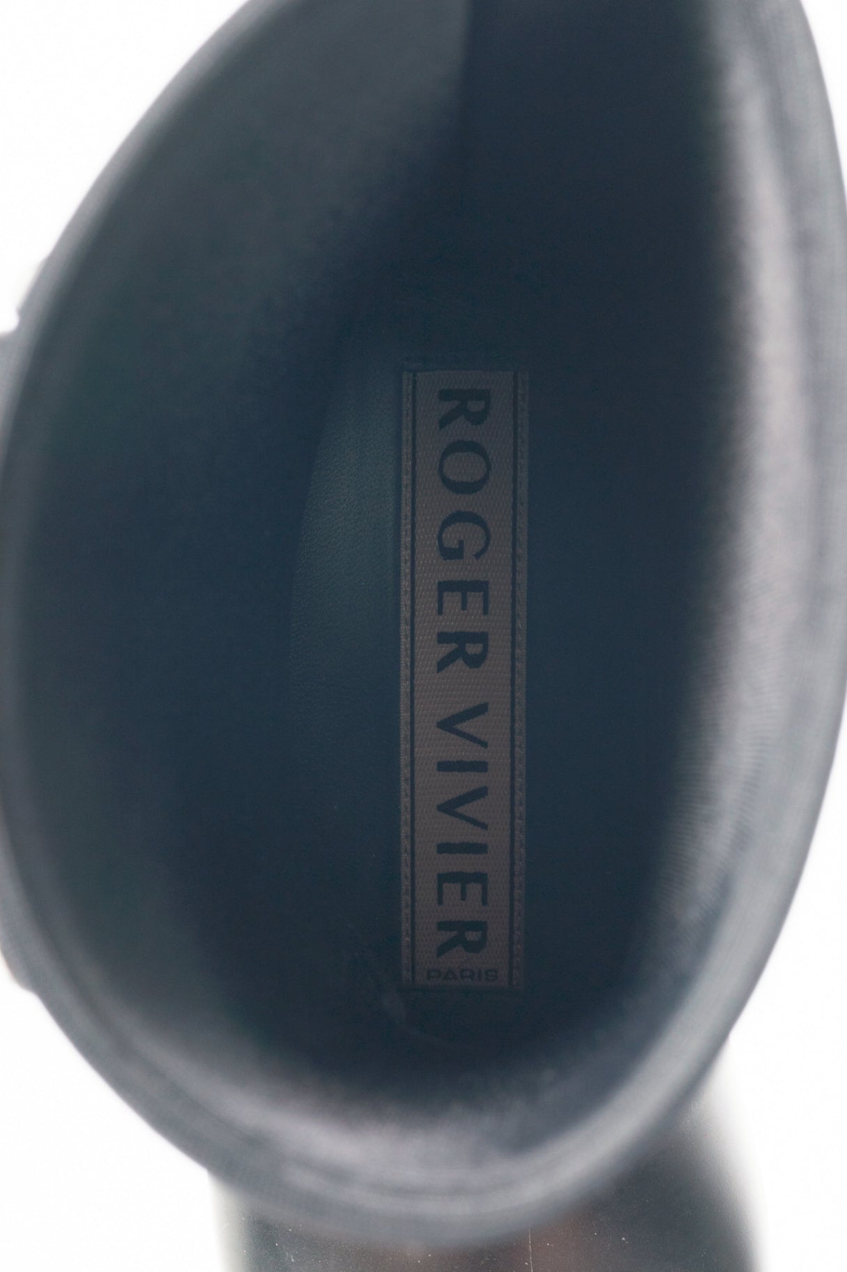 Roger Vivier Tempête Viv Black Rubber Strass-Embellished Rain Boots