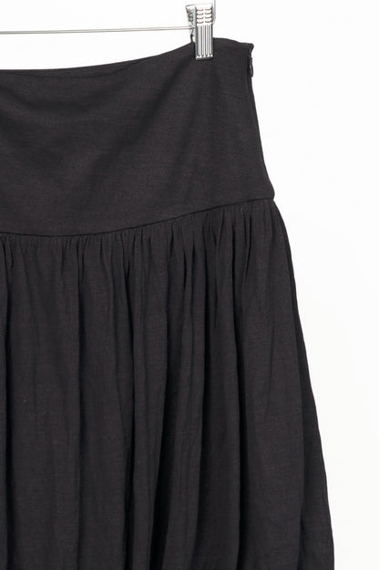 Alexander McQueen Black Silk & Wool-Blend Jersey Bubble Mini Skirt