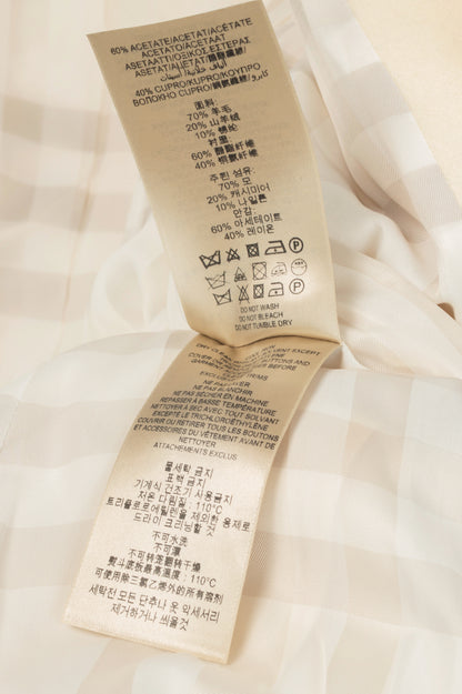 Burberry Winter White Wool- & Cashmere-Blend Oversize Collar Military Coat