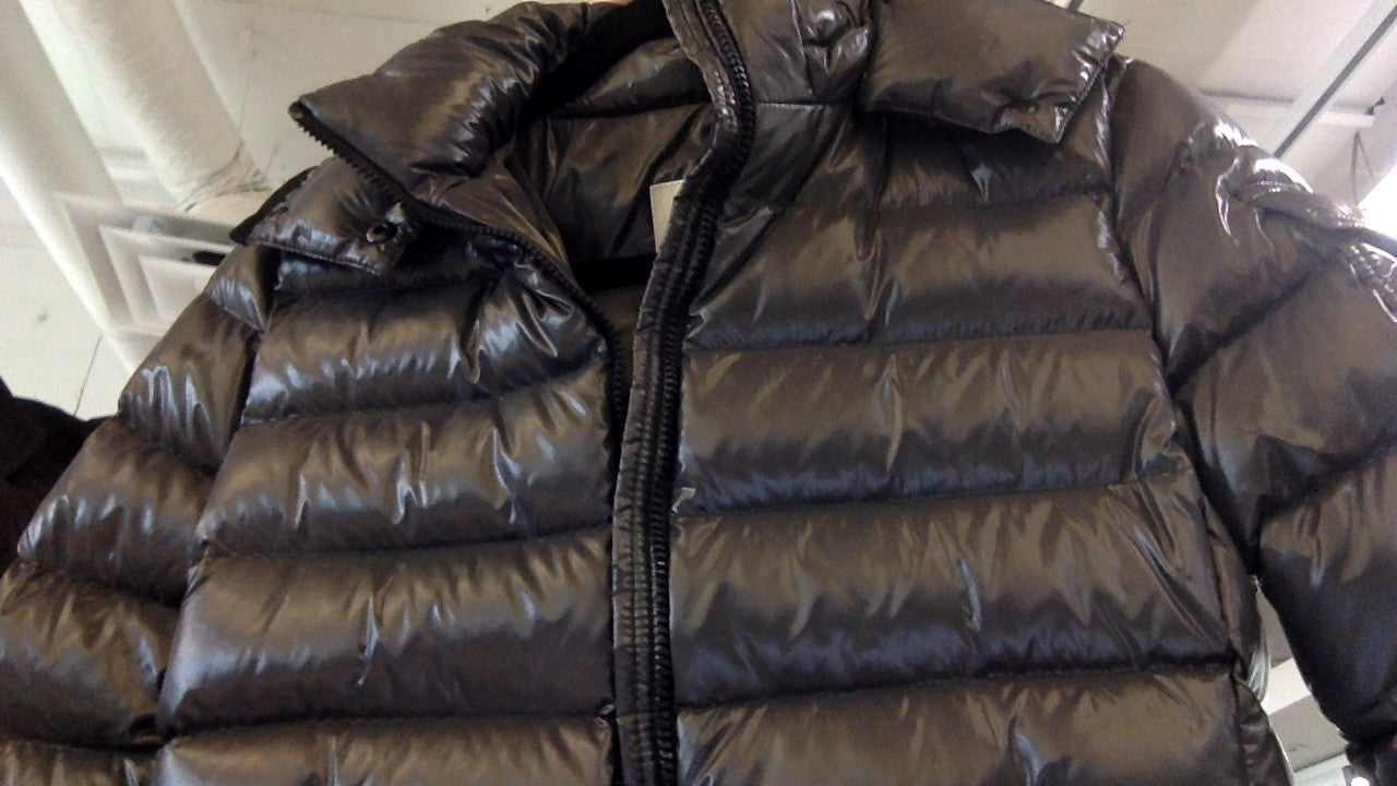 Moncler dark grey puffer