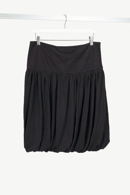 Alexander McQueen Black Silk & Wool-Blend Jersey Bubble Mini Skirt
