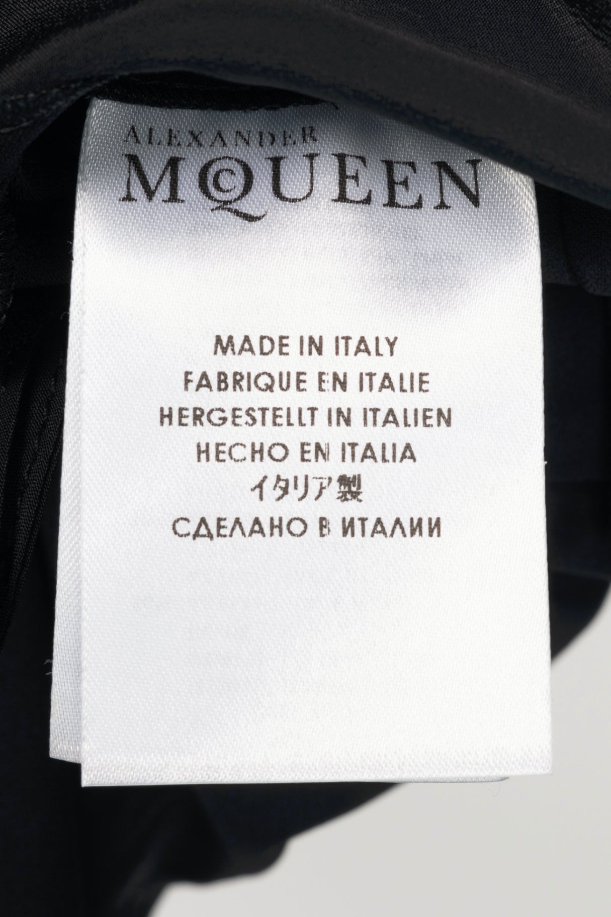 Alexander McQueen Black Crepe Flared Trousers