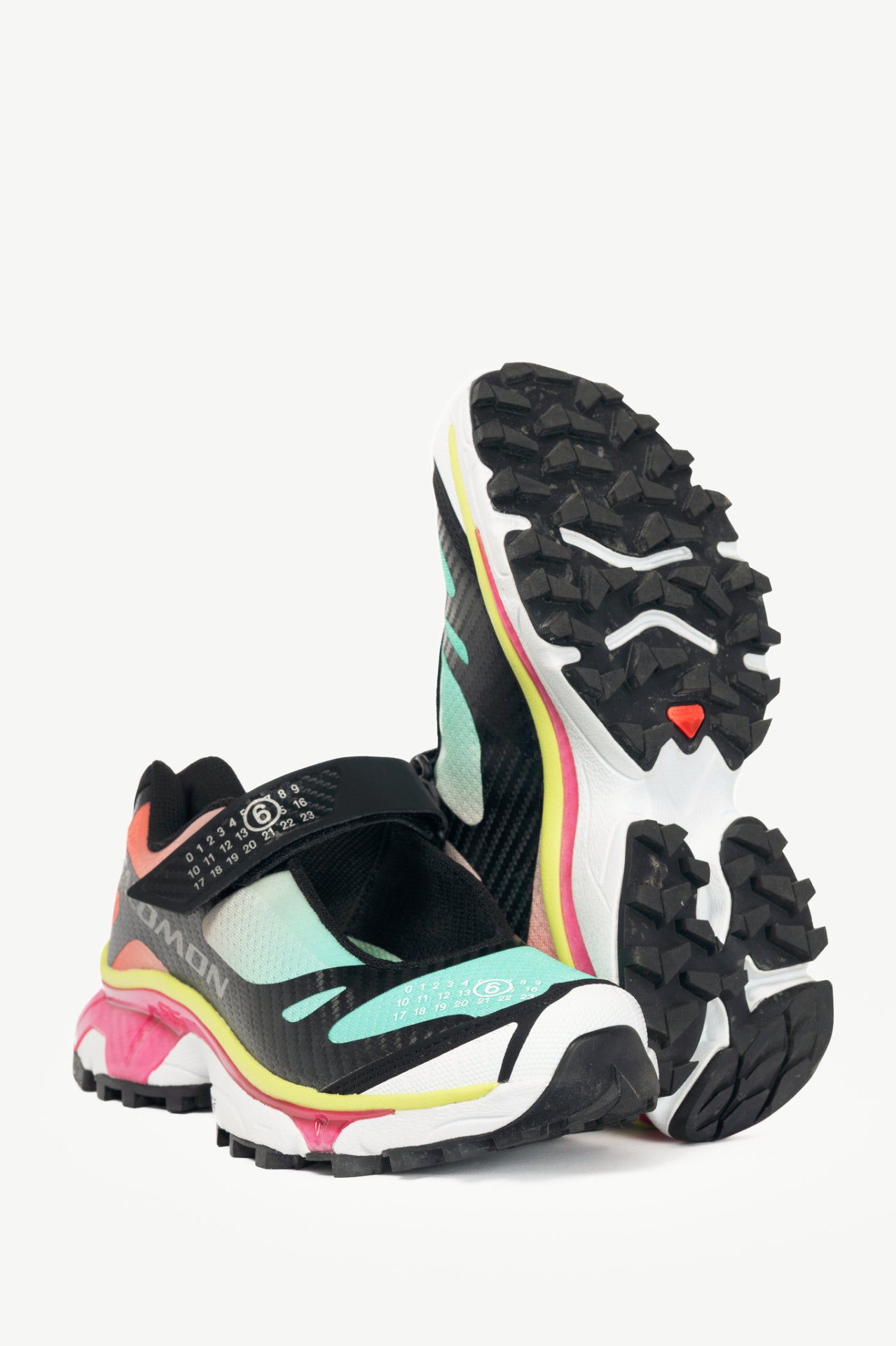 MM6 x Salomon XT-Mary J Ginger & Green Logo Sneakers