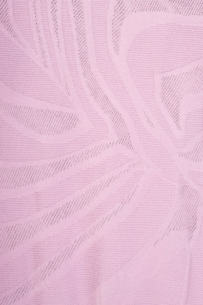 Versace Lilac Wavy-Textured Knit Bodycon Dress