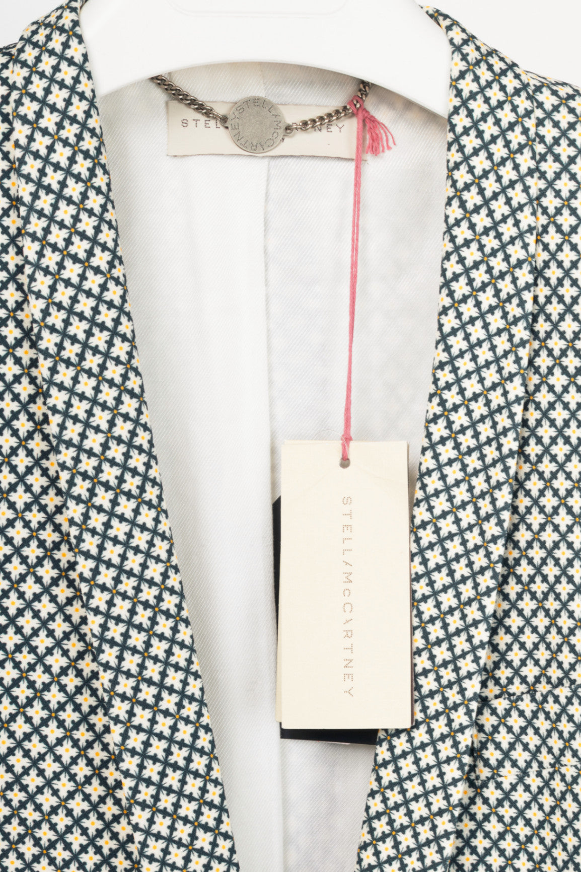 Stella McCartney SS12 Runway Elliot Navy Geometric-Print Blazer