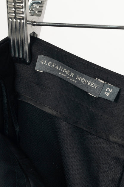 Alexander McQueen R11 Black Wool Bootcut Trousers
