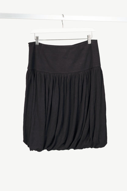 Alexander McQueen Black Silk & Wool-Blend Jersey Bubble Mini Skirt
