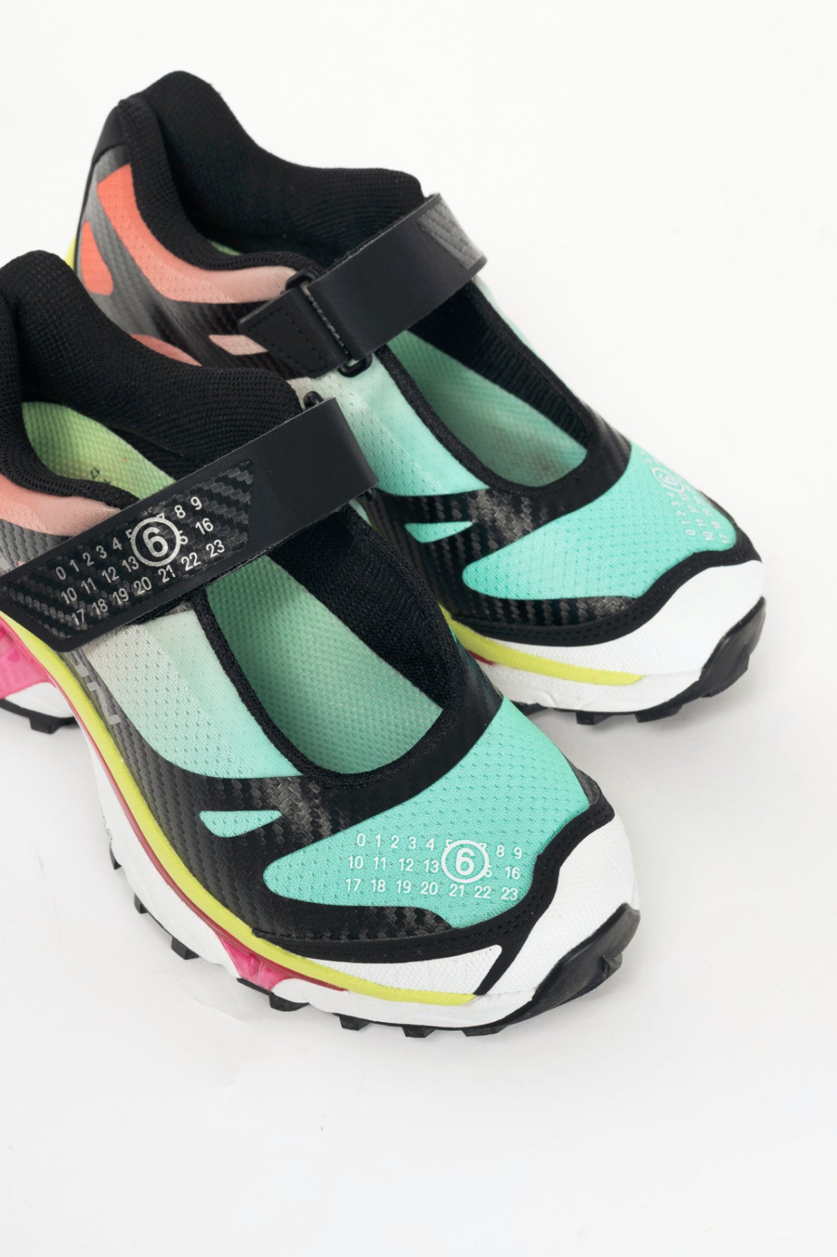 MM6 x Salomon XT-Mary J Ginger & Green Logo Sneakers