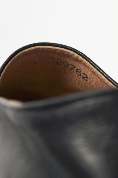  Chanel Black Lambskin Leather CC-Logo Espadrilles