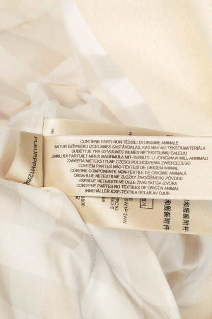 Burberry Winter White Wool- & Cashmere-Blend Oversize Collar Military Coat