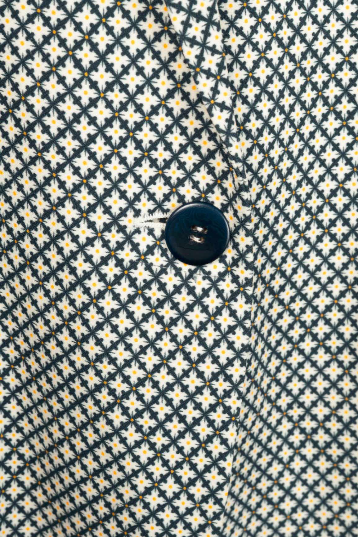 Stella McCartney SS12 Runway Elliot Navy Geometric-Print Blazer