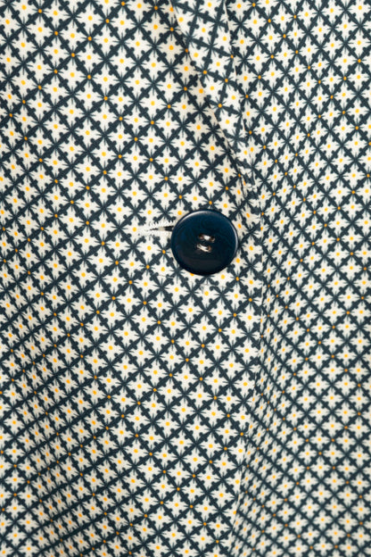 Stella McCartney SS12 Runway Elliot Navy Geometric-Print Blazer