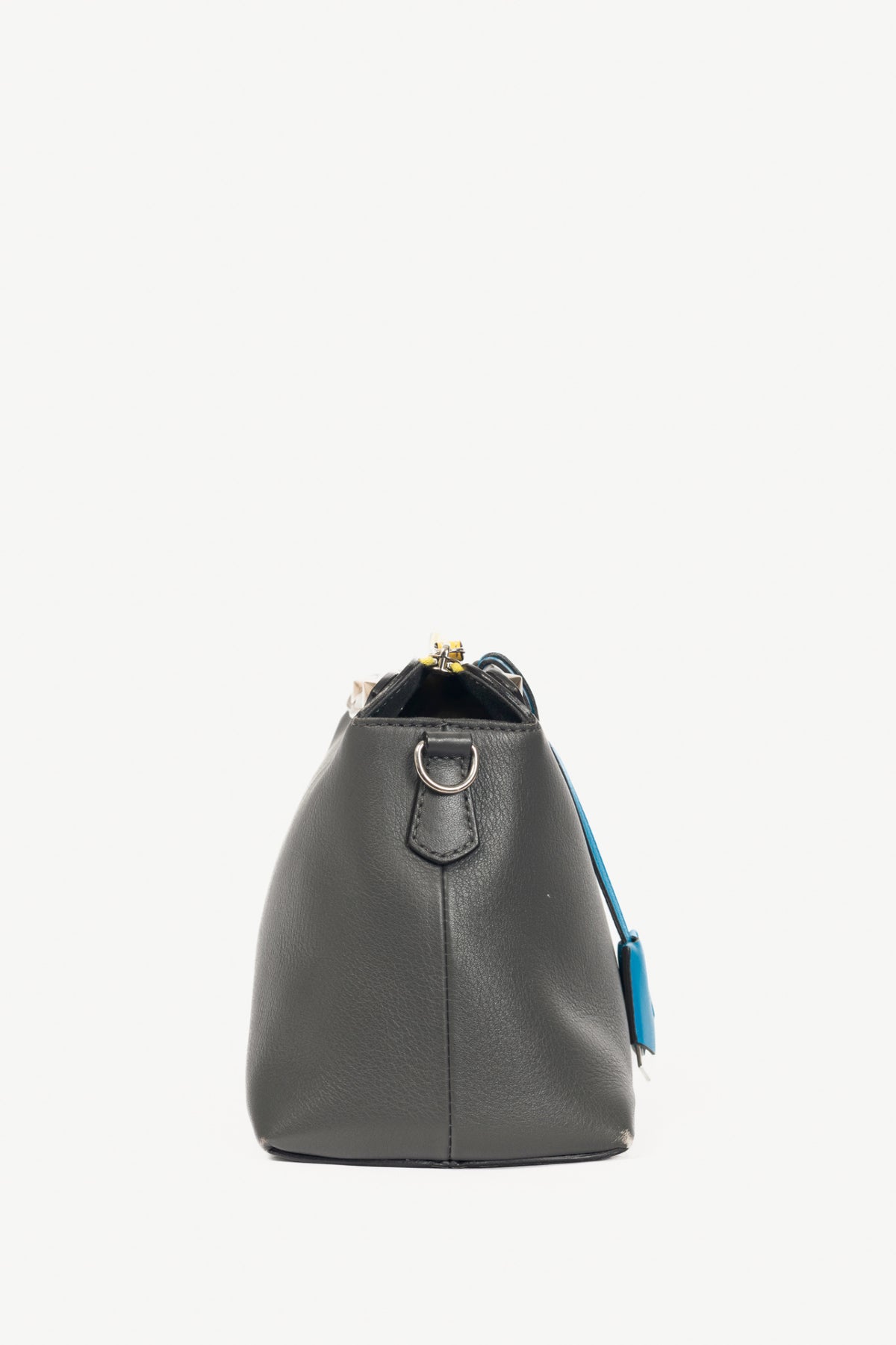 Fendi By the Way Small Anthracite Leather Crossbody