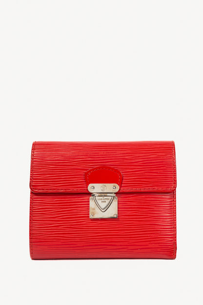 Louis Vuitton Koala Rouge Epi Leather Compact Wallet