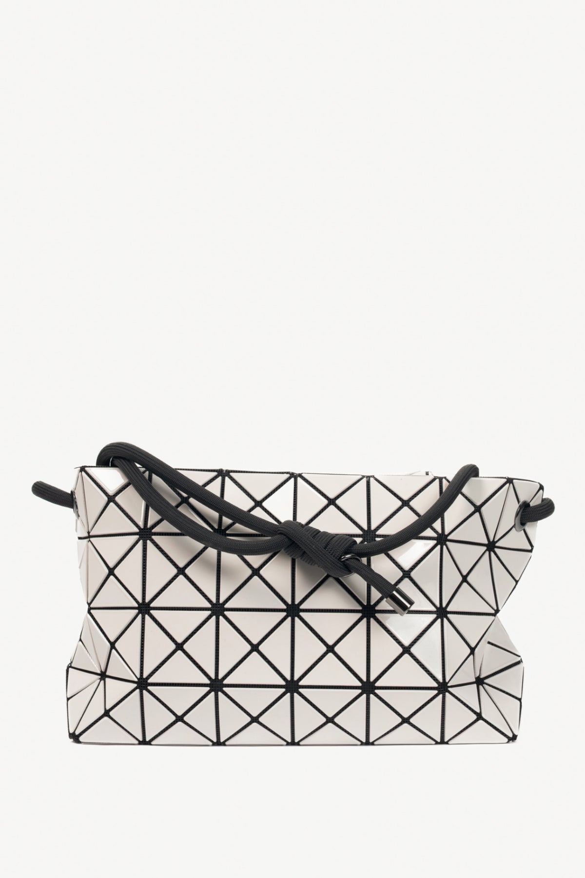 Bao Bao Issey Miyake Loop Light-Grey Geometric PVC Crossbody