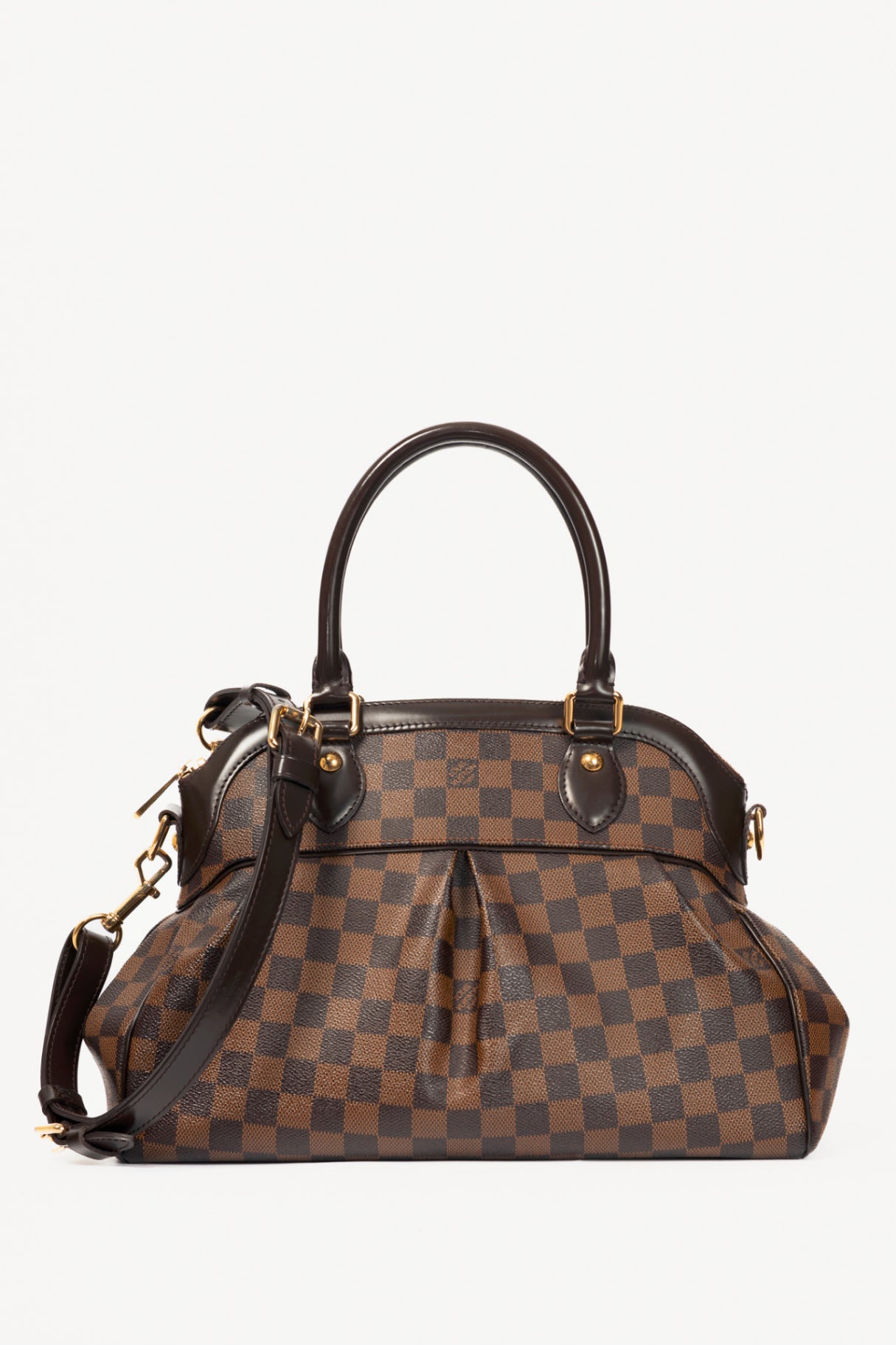 Louis Vuitton Trevi PM Damier Ebene Canvas Handbag