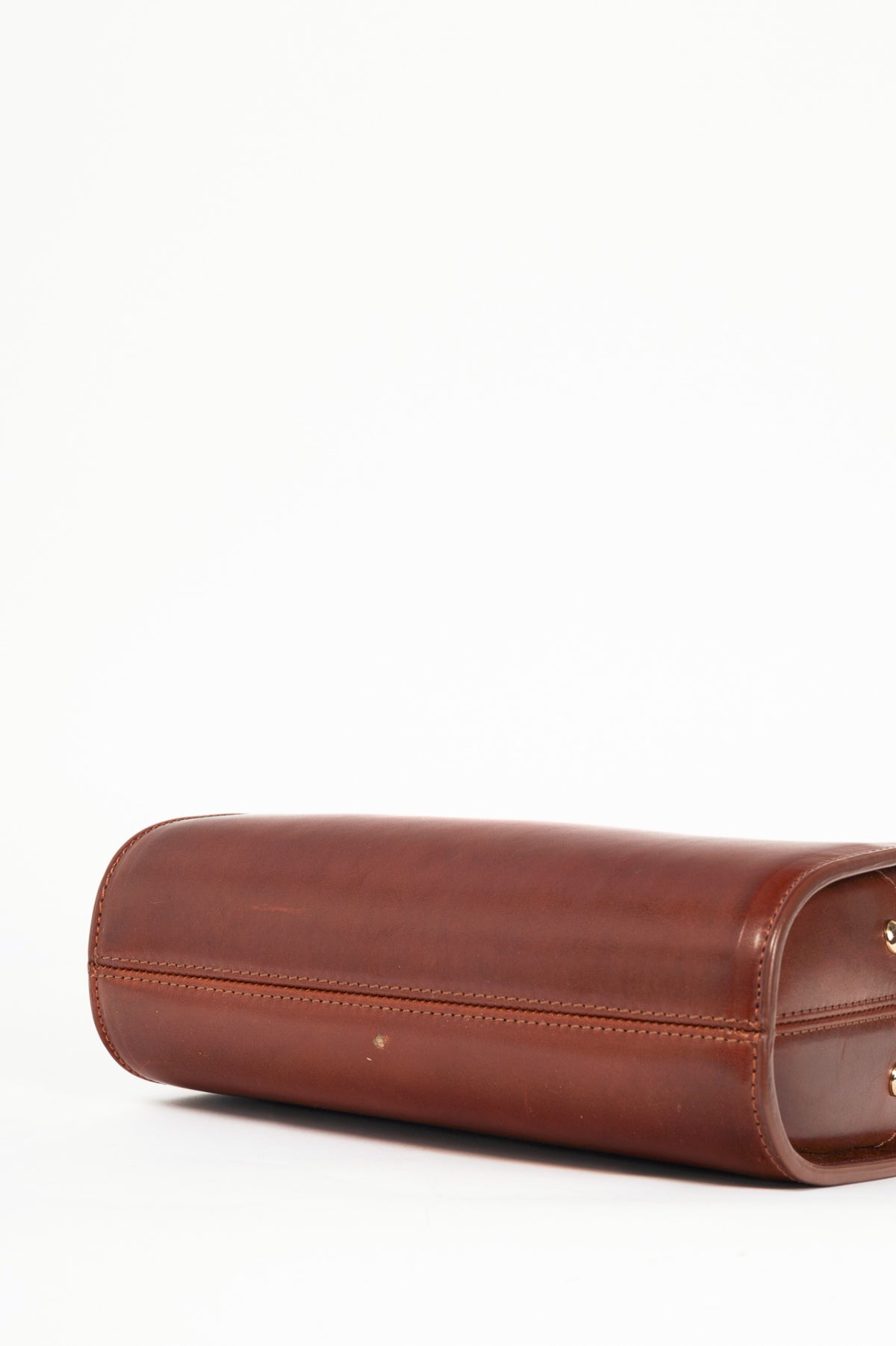 A.P.C. Demi-Lune Noisette Leather Shoulder Bag