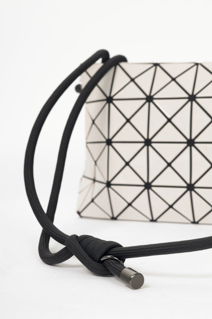 Bao Bao Issey Miyake Loop Light-Grey Geometric PVC Crossbody