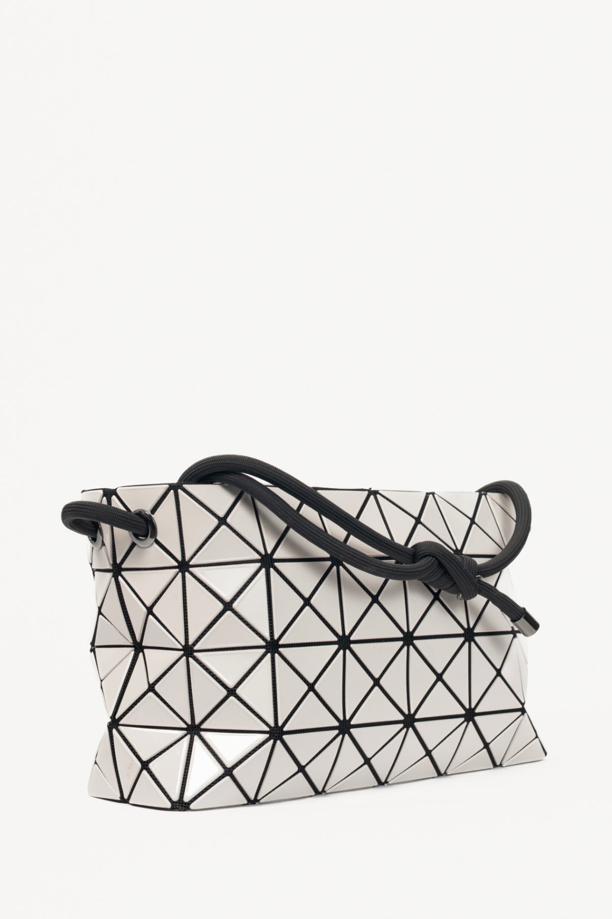 Bao Bao Issey Miyake Loop Light-Grey Geometric PVC Crossbody
