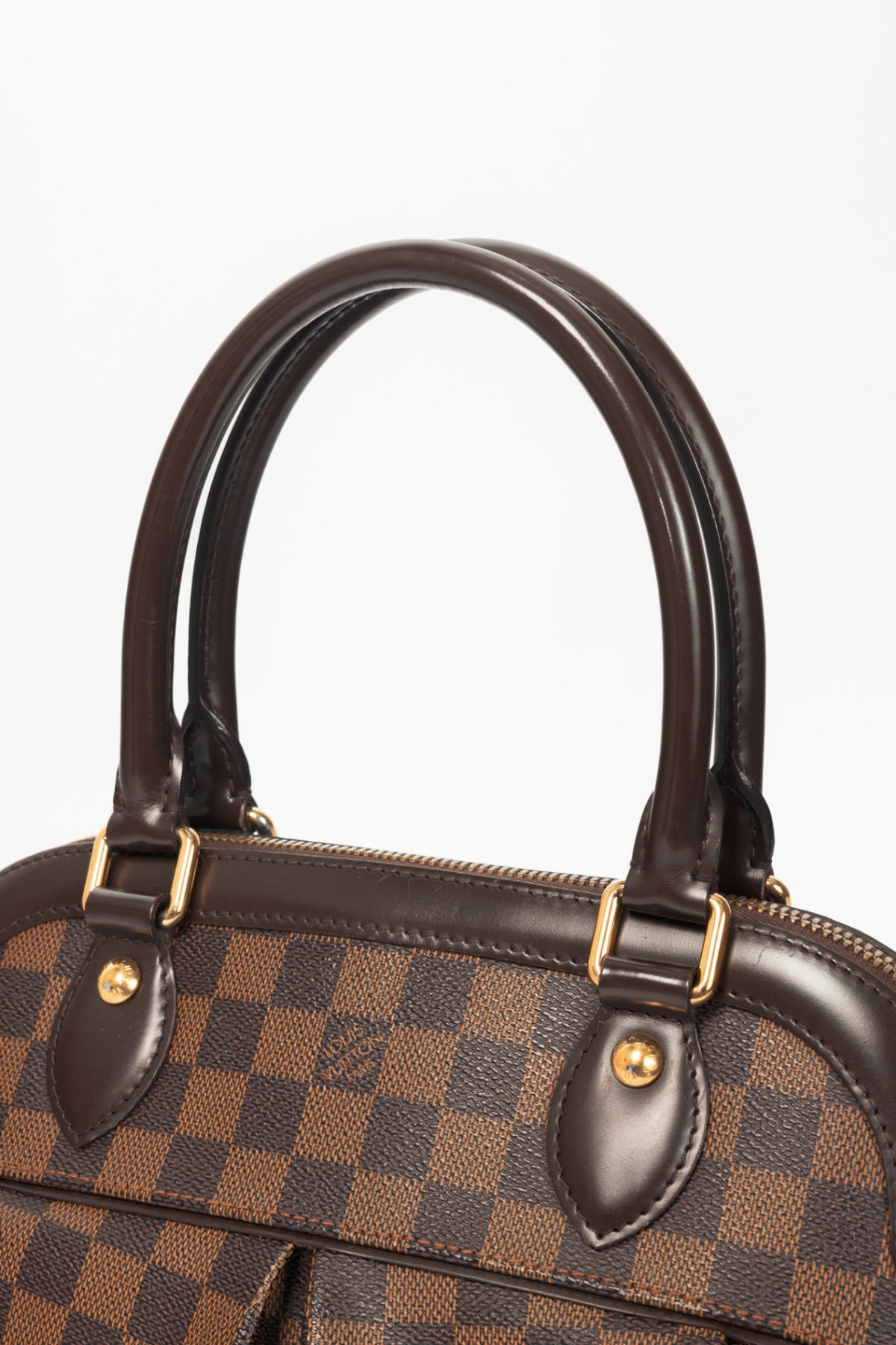 Louis Vuitton Trevi PM Damier Ebene Canvas Handbag