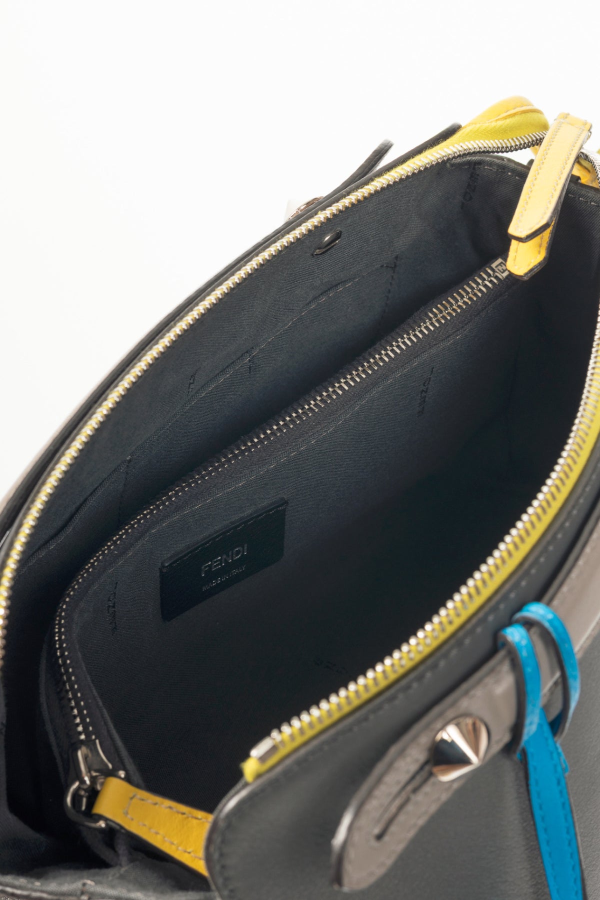 Fendi By the Way Small Anthracite Leather Crossbody