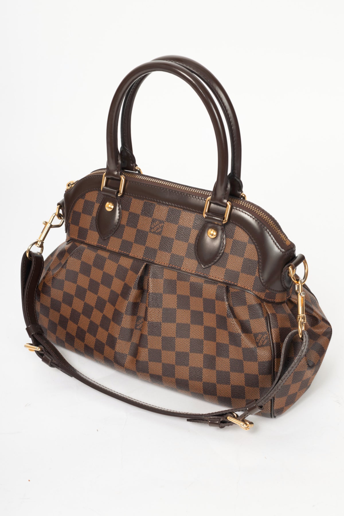 Louis Vuitton Trevi PM Damier Ebene Canvas Handbag
