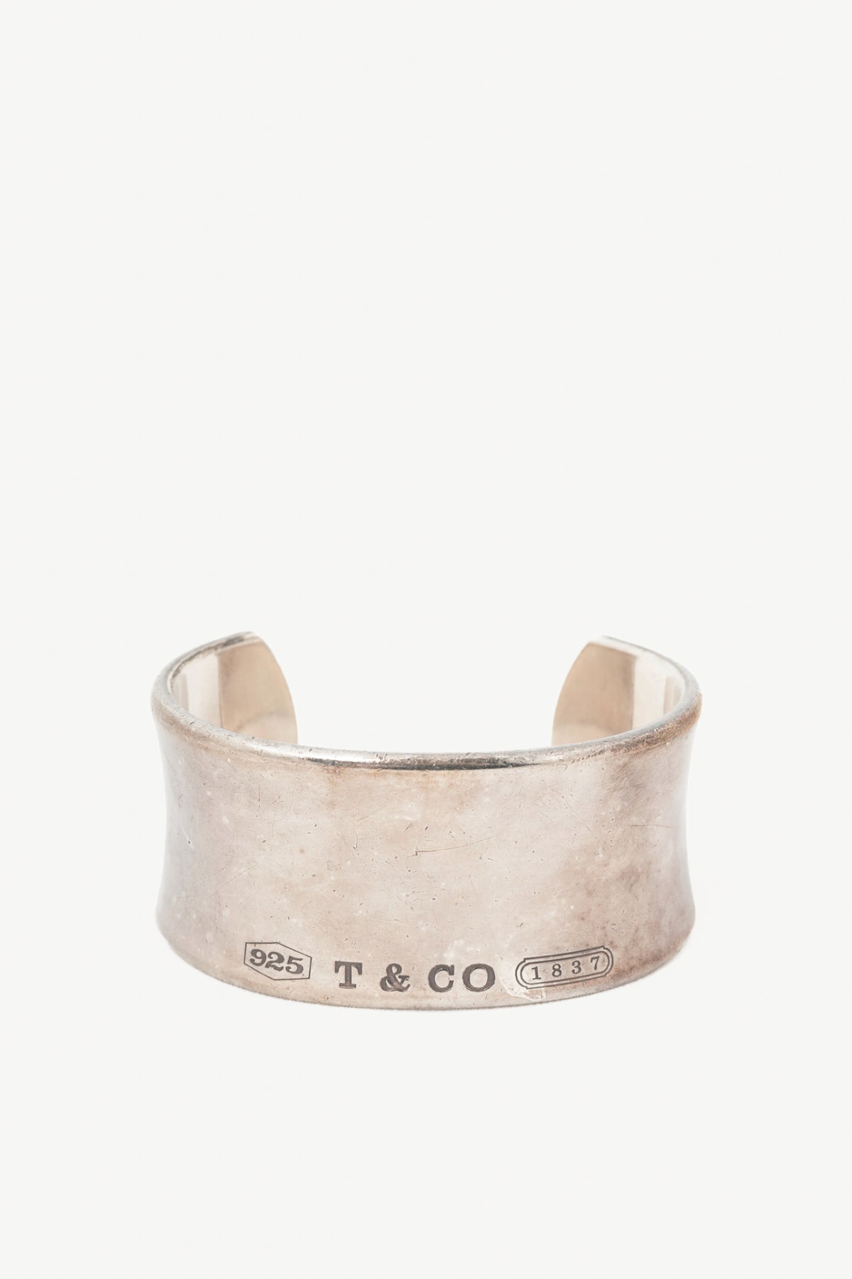 Tiffany & Co. 1837 Sterling Silver Wide Cuff Bangle
