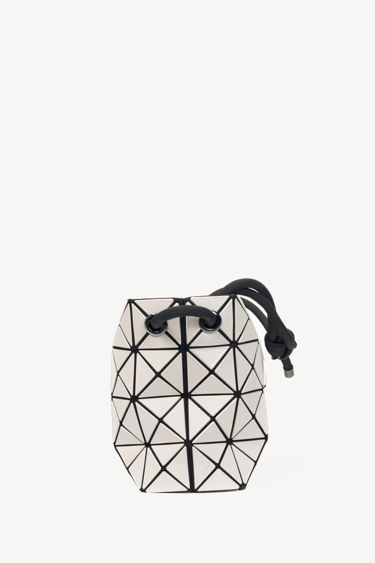 Bao Bao Issey Miyake Loop Light-Grey Geometric PVC Crossbody