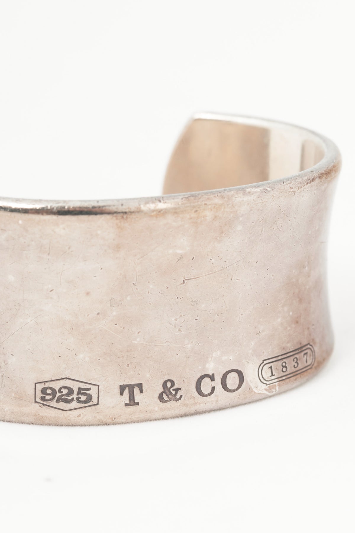 Tiffany & Co. 1837 Sterling Silver Wide Cuff Bangle