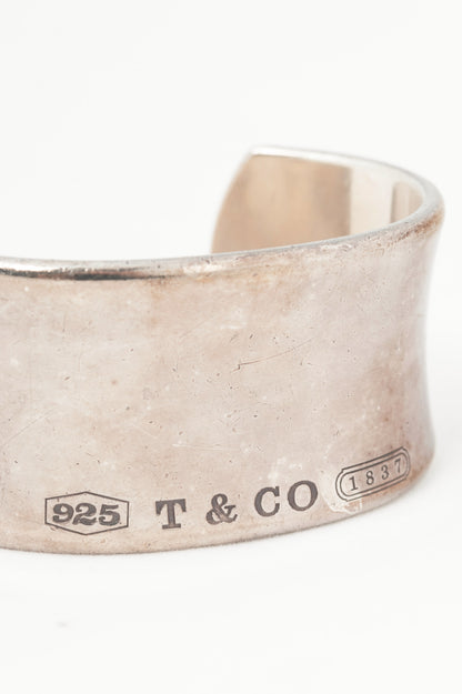Tiffany & Co. 1837 Sterling Silver Wide Cuff Bangle