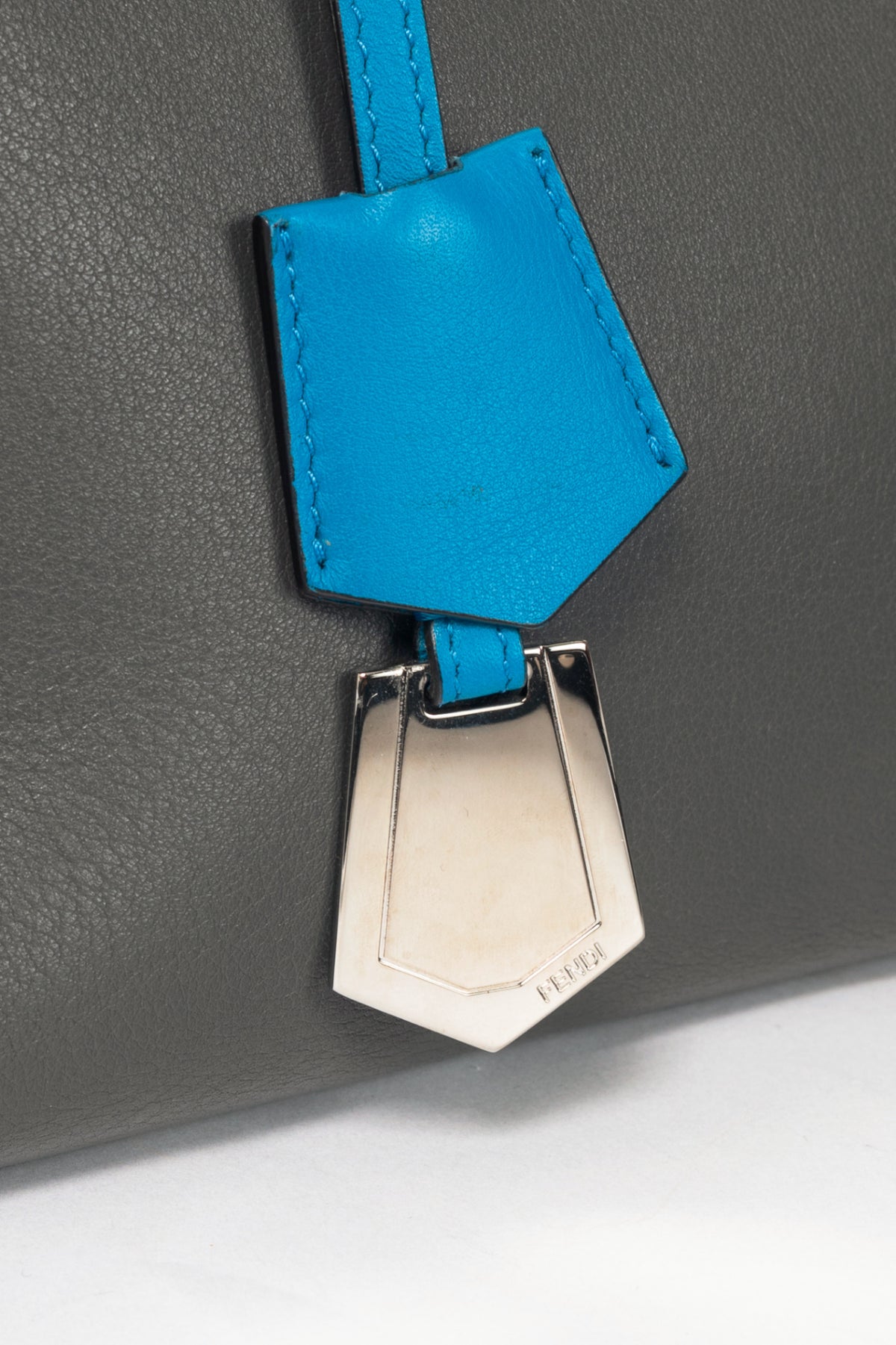 Fendi By the Way Small Anthracite Leather Crossbody
