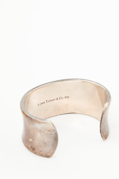 Tiffany & Co. 1837 Sterling Silver Wide Cuff Bangle