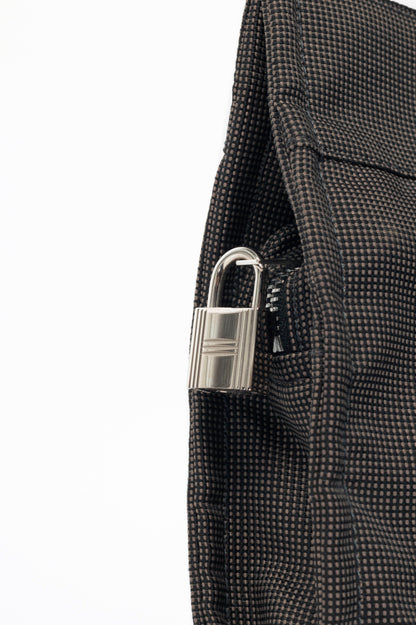 Hermes Herline PM Graphite Canvas H-Tape Tote